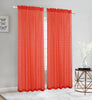 Elegance Sheer Rod Pocket Window Curtain Panel, FF1008 - OPT FASHION WHOLESALE