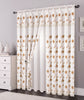 Double Layers Organza Sheer Embroidered Rod Pocket Window Curtain Panel and Valance, 81006 - OPT FASHION WHOLESALE