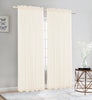 Elegance Sheer Rod Pocket Window Curtain Panel, FF1008 - OPT FASHION WHOLESALE