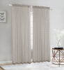 Elegance Sheer Rod Pocket Window Curtain Panel, FF1008 - OPT FASHION WHOLESALE
